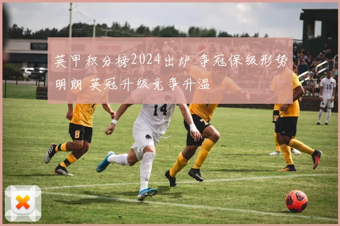 英甲积分榜2024出炉 争冠保级形势明朗 英冠升级竞争升温