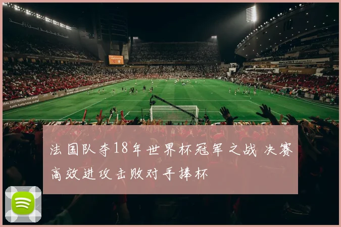 法国队夺18年世界杯冠军之战 决赛高效进攻击败对手捧杯
